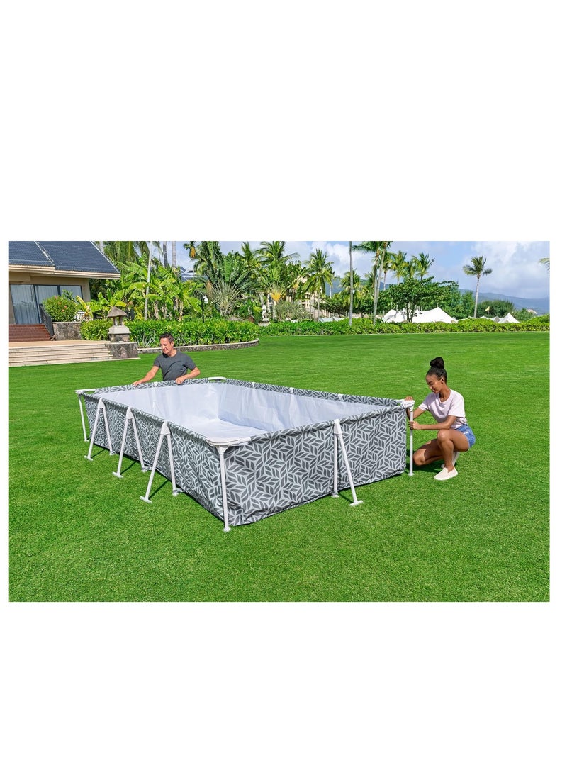 Bestway Steel Pro Rectangular Pool Set 3.66mx2.01mx66cm