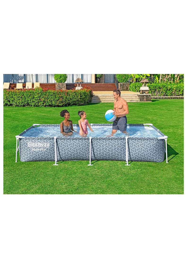 Bestway Steel Pro Rectangular Pool Set 3.66mx2.01mx66cm