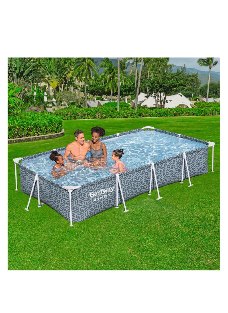 Bestway Steel Pro Rectangular Pool Set 3.66mx2.01mx66cm