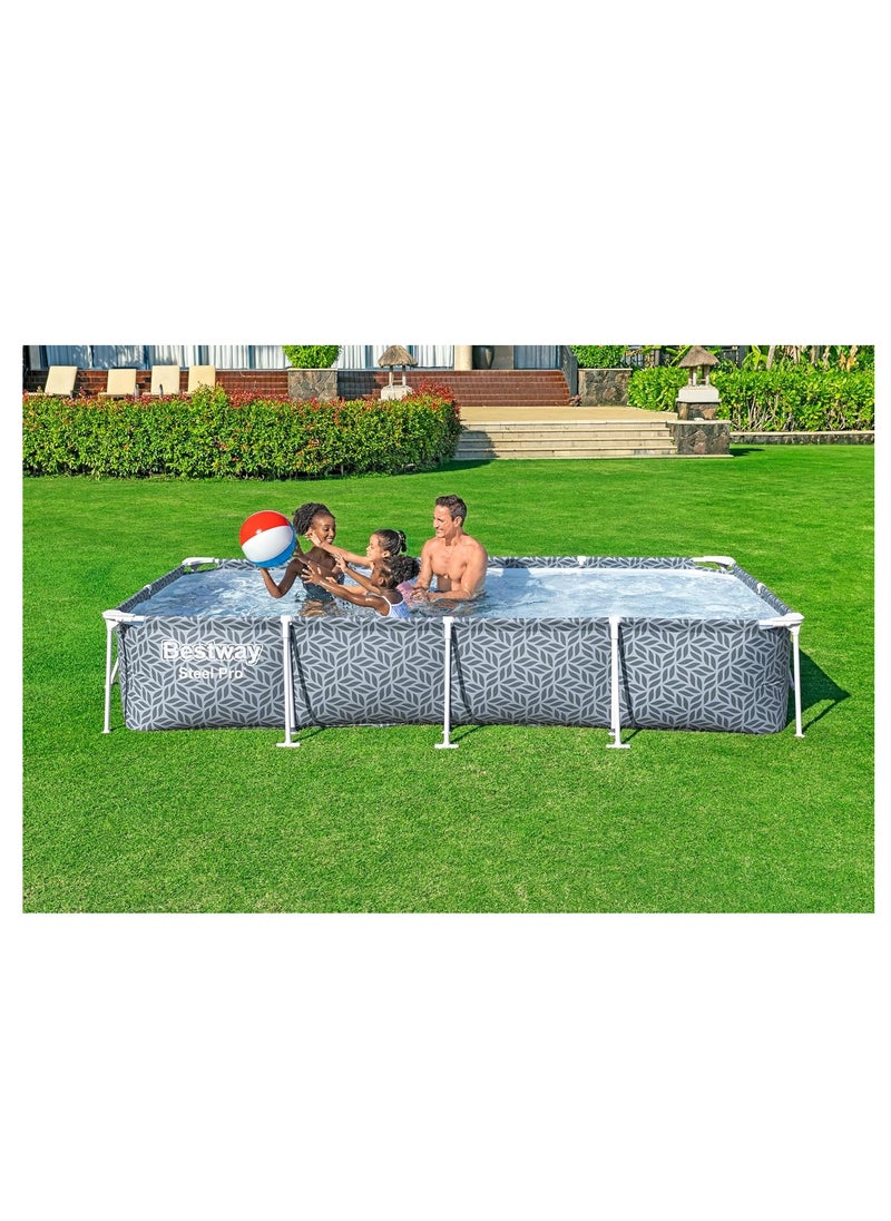 Bestway Steel Pro Rectangular Pool Set 3.66mx2.01mx66cm
