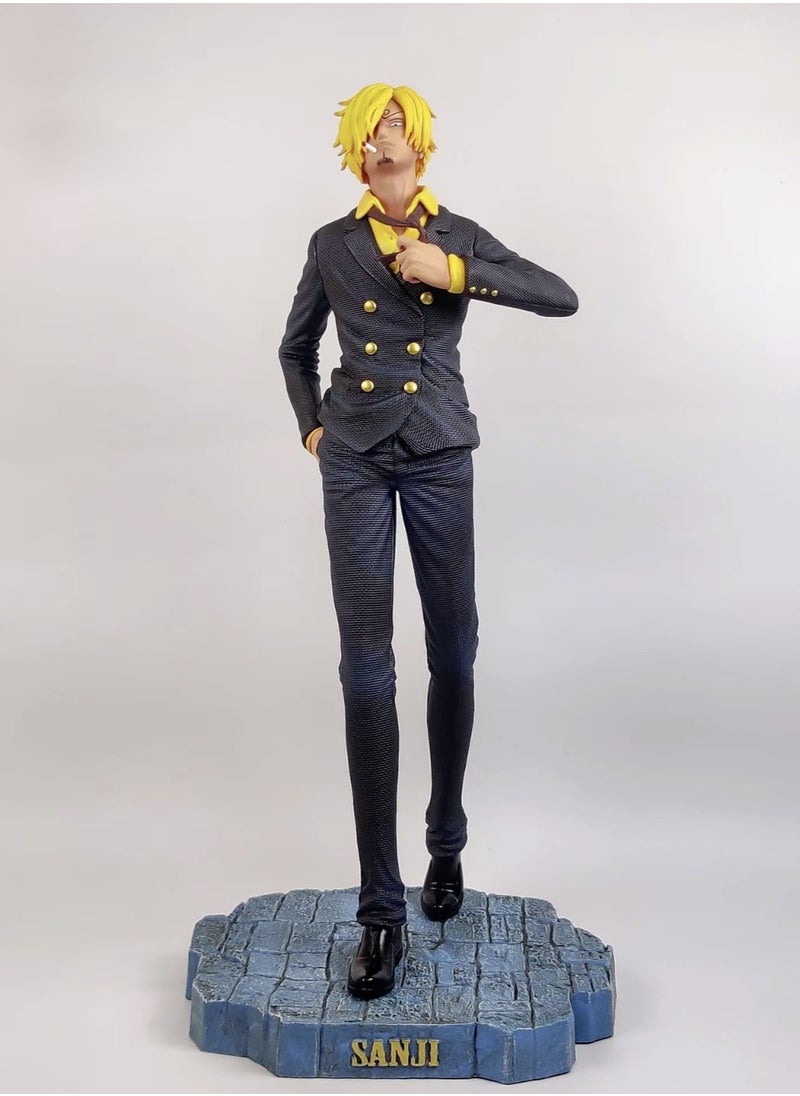 One Piece Sanji Action Figure, Diable Jambe Model Statue Figure 35cm Toy Brithday Gift