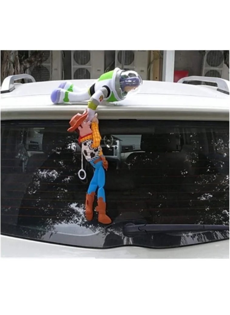 Car exterior accessories, car roof doll decoration, Woody car accessories, cartoon car doll, car tail shaking sound decoration