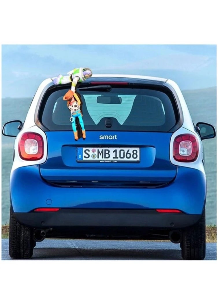 Car exterior accessories, car roof doll decoration, Woody car accessories, cartoon car doll, car tail shaking sound decoration