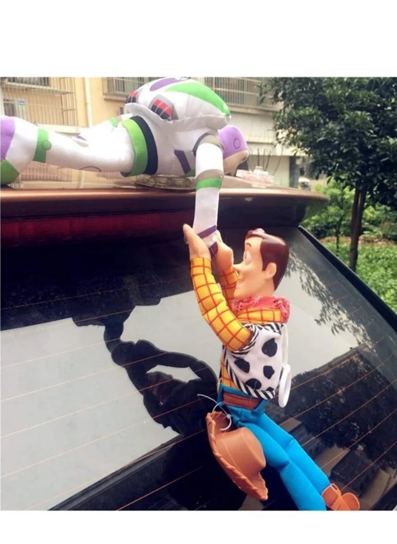 Car exterior accessories, car roof doll decoration, Woody car accessories, cartoon car doll, car tail shaking sound decoration