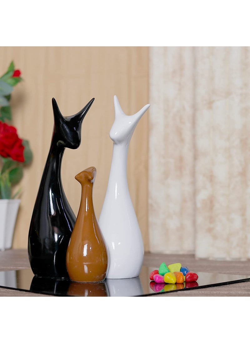 GW Creations Cat Showpiece Sweet Family Set for Decoration NewCatmattThreepiecesFBA