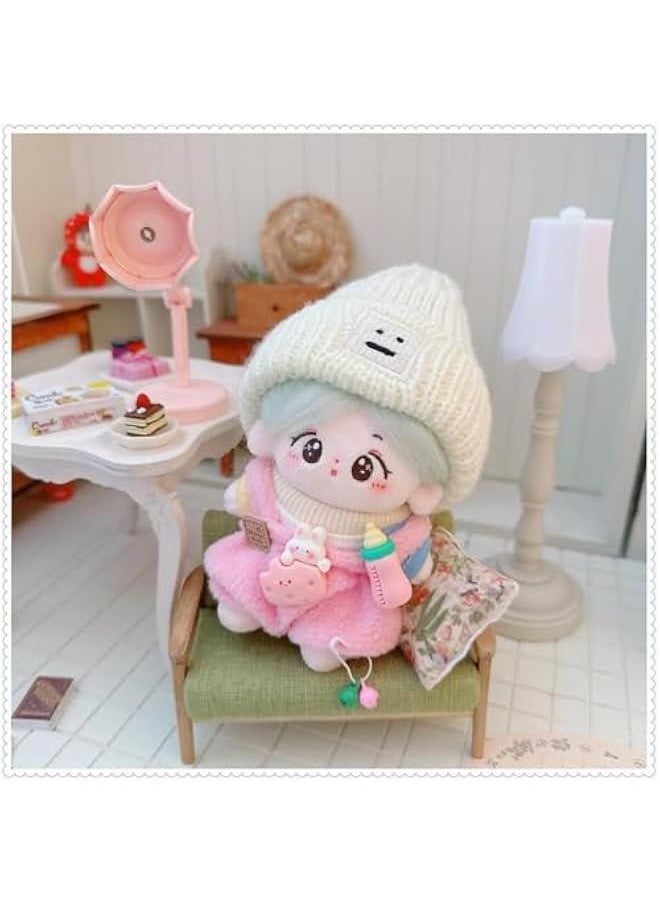 17cm labubu Doll Clothes Set for 17cm labubu Accessories Suit no Doll only Clothes (1Pink Milk Bottle Jumpsuit)