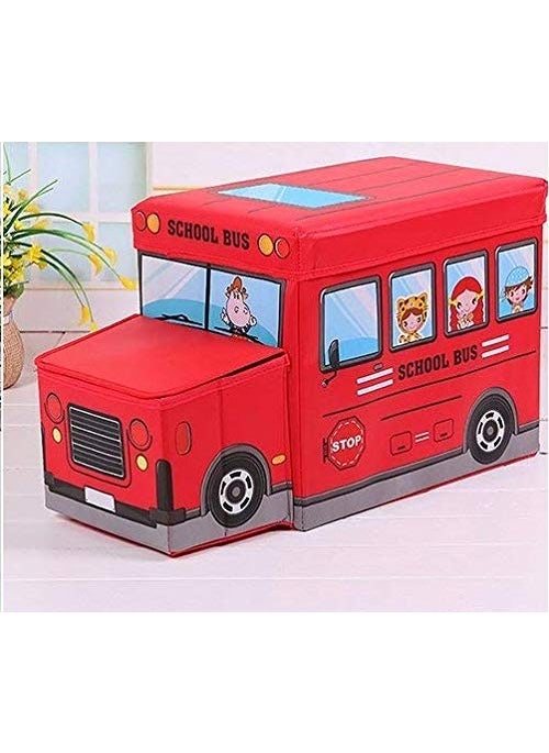 MontyMaestro Van Foldable Storage Box Activity Toy Early Educational Toys Toys GamesStorage Box Multicolour 3 Red