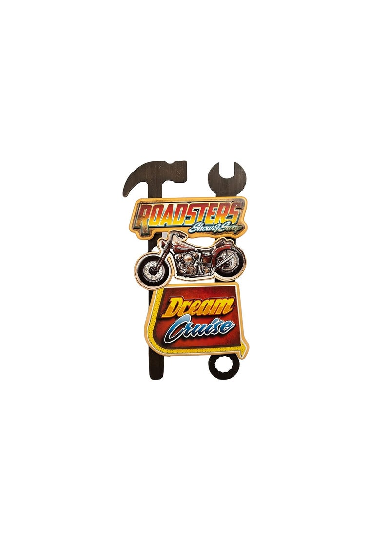 Eazy Wagon Wall Mount Garage Tool Dcor Metal Frame Chevy Bel Air