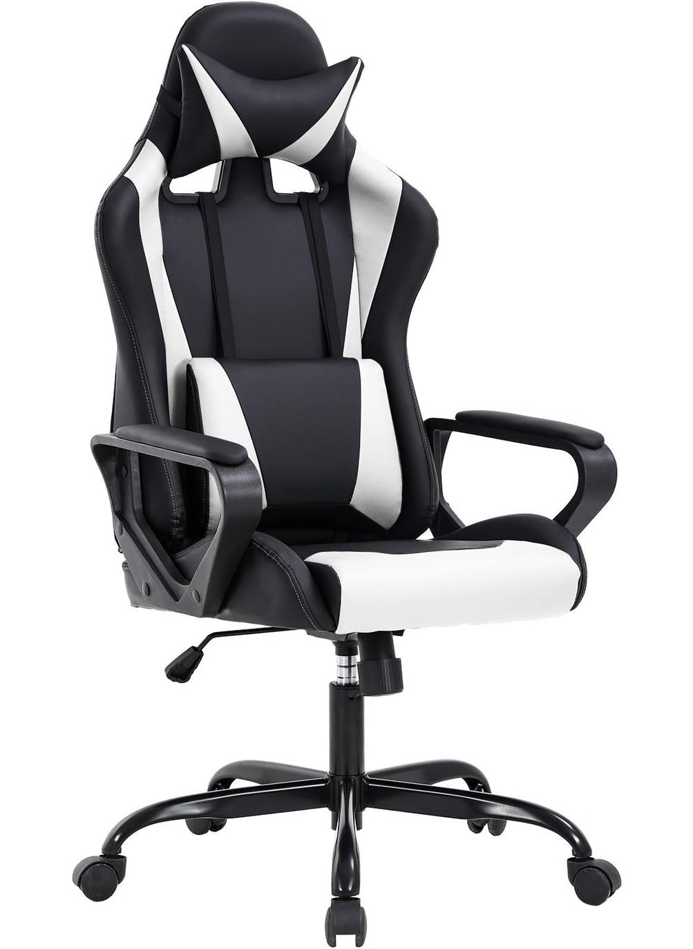 Dravizon MultiFunctional Ergonomic Gaming Office Chair Premium Spandex PU Leather Fabric Adjustable Neck Lumbar Pillow 4D Adjustable Armrests