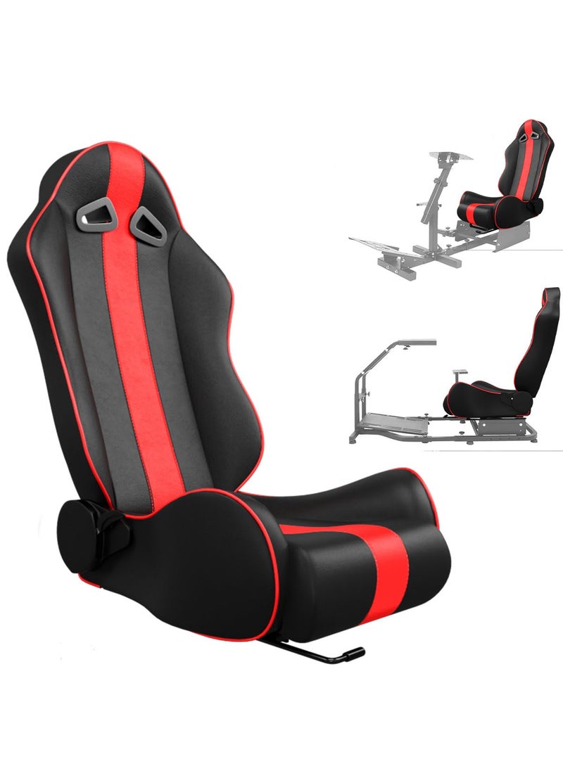 ASE GAMING APEX Series Ergonomic Racing Seat with Adjustable Sliders for Race Simulator Cockpit Wheel StandGaming ChairSim Video Game Chairs180 Degree Reclining 3 Years Warranty Red