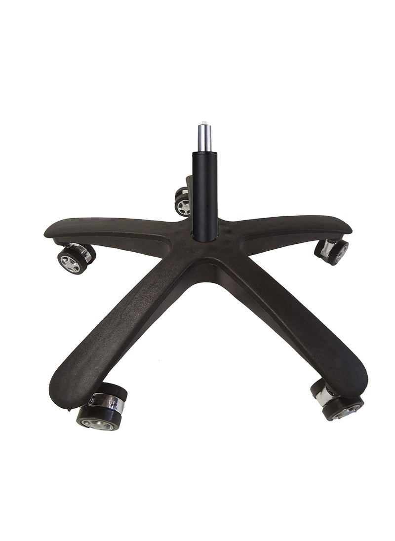 RAJCHAIR Revolving Gaming Chair PVC Base Gas Hydraulic Lift Cylinder 120 mm Alloy Wheels