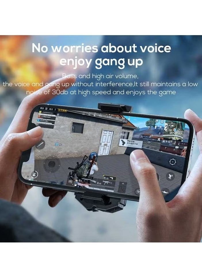DLA5 Wireless Phone Cooler – Portable Cooling Fan for Gaming, 1200mAh Battery, Wireless Design, Easy to Use, Reduces Device Overheating, Enhances Gaming Performance