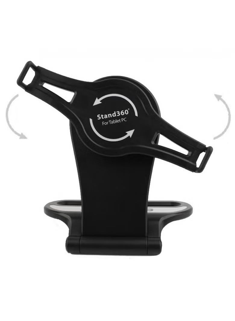 Universal 360 Degree Rotatable Tabletop iPad Stand – Adjustable Holder for Tablets 7-10 Inch, Sturdy, Lightweight, Multi-Angle Viewing, Ideal for Reading, Watching, and Video Calls