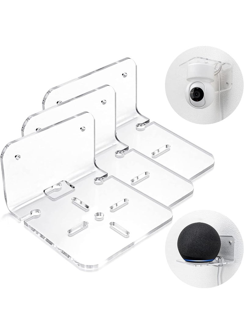 Parikshit Sublimarion 2 Pcs CCTV Camera Stand Holder Wall Mount for CCTV Security WiFi Camera Home Outdoor Indoor Office Shop Pack of 2 4 Holes
