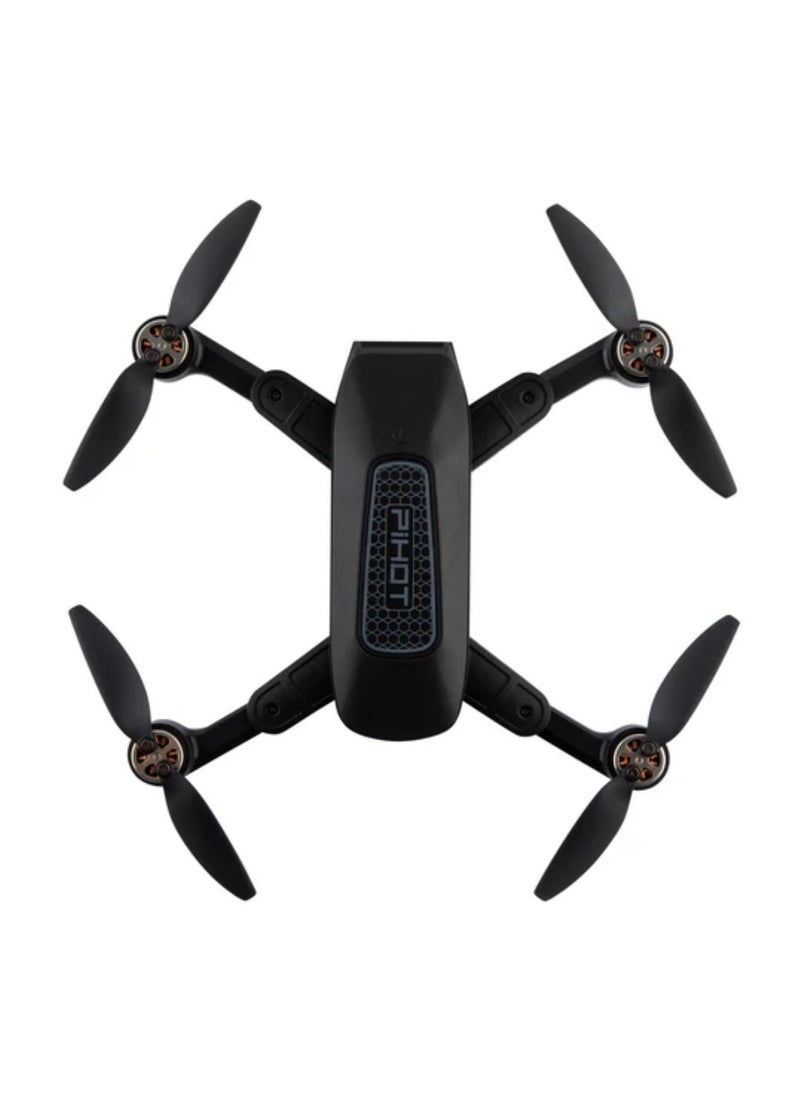 Portable GPS Drone With Remote Control Mini Drone Multifunctional P30 Drone Brushless Motor, Visual Poisoning, Smart Return, Follow Me, Fly Around & Route Planning RC Drone Black