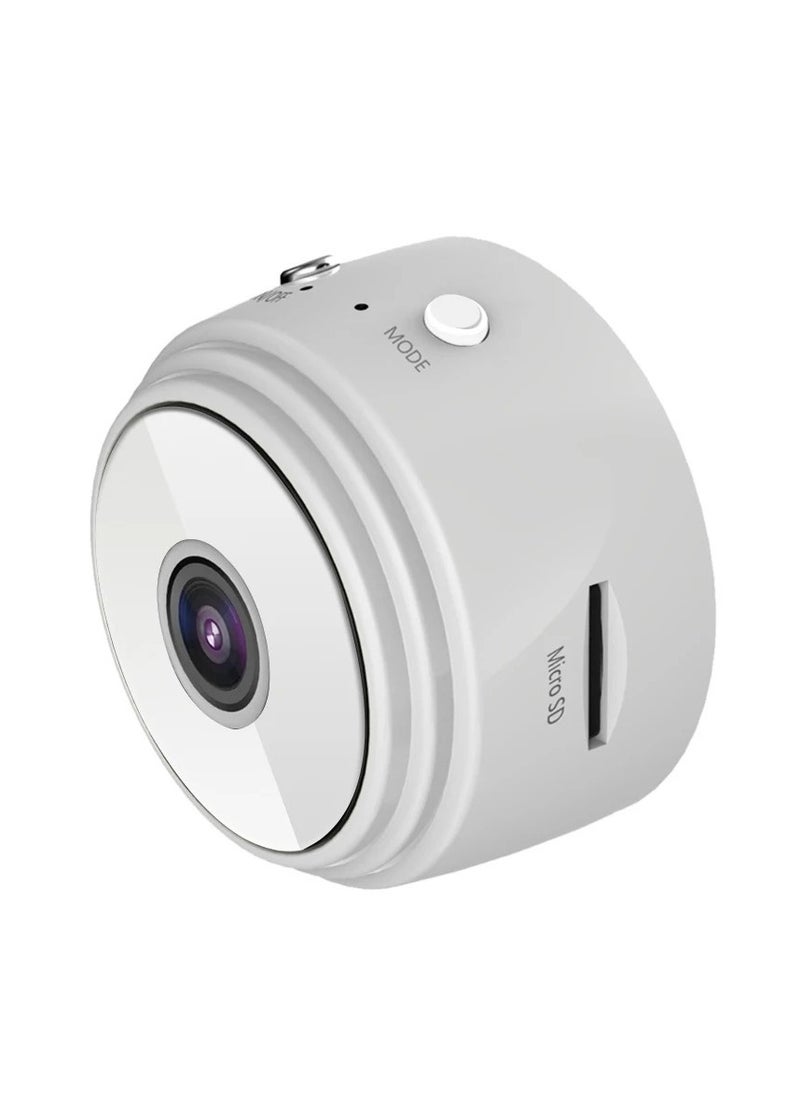 Mini Security Camera, 72p HD Remote Surveillance Camera Recorder, Lightweight And Portable White Wifi IP Camera, Compact Durable 2MP Mini Camera For Baby Monitor Home Office Security, (1pc White)