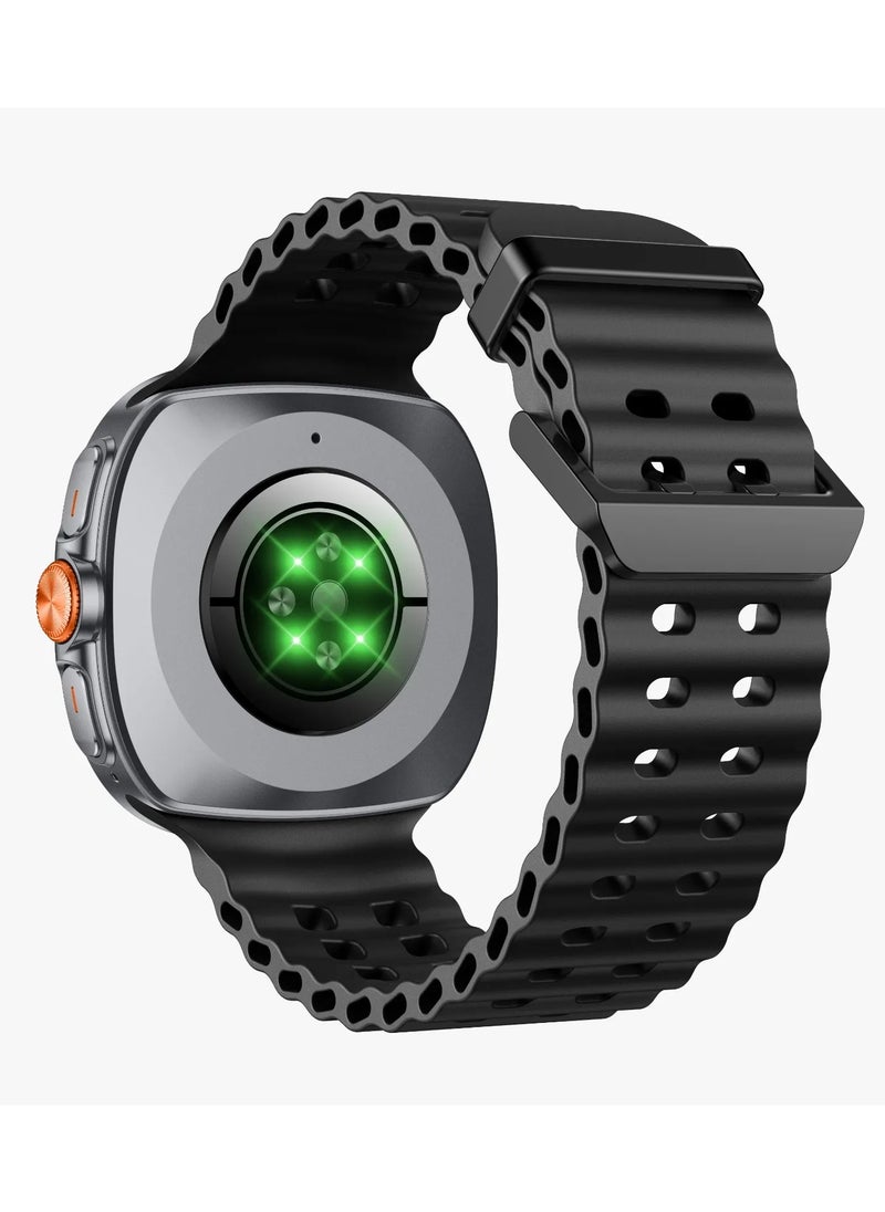 Connect Pro Smart Watch with AMOLED Display and High-Fidelity BT Calling / Always-on Display / Call/social notifications / Music Control / Raise Wrist Wake screen / Sleep monitoring / Sedentary Reminder / GL-SWA39 - Black