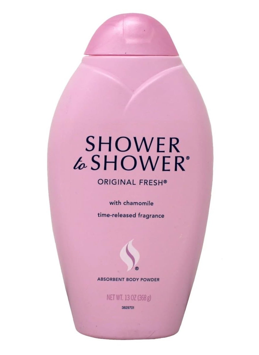 Shower to Shower, Absorbent Body Powder Original Fresh, 13 oz