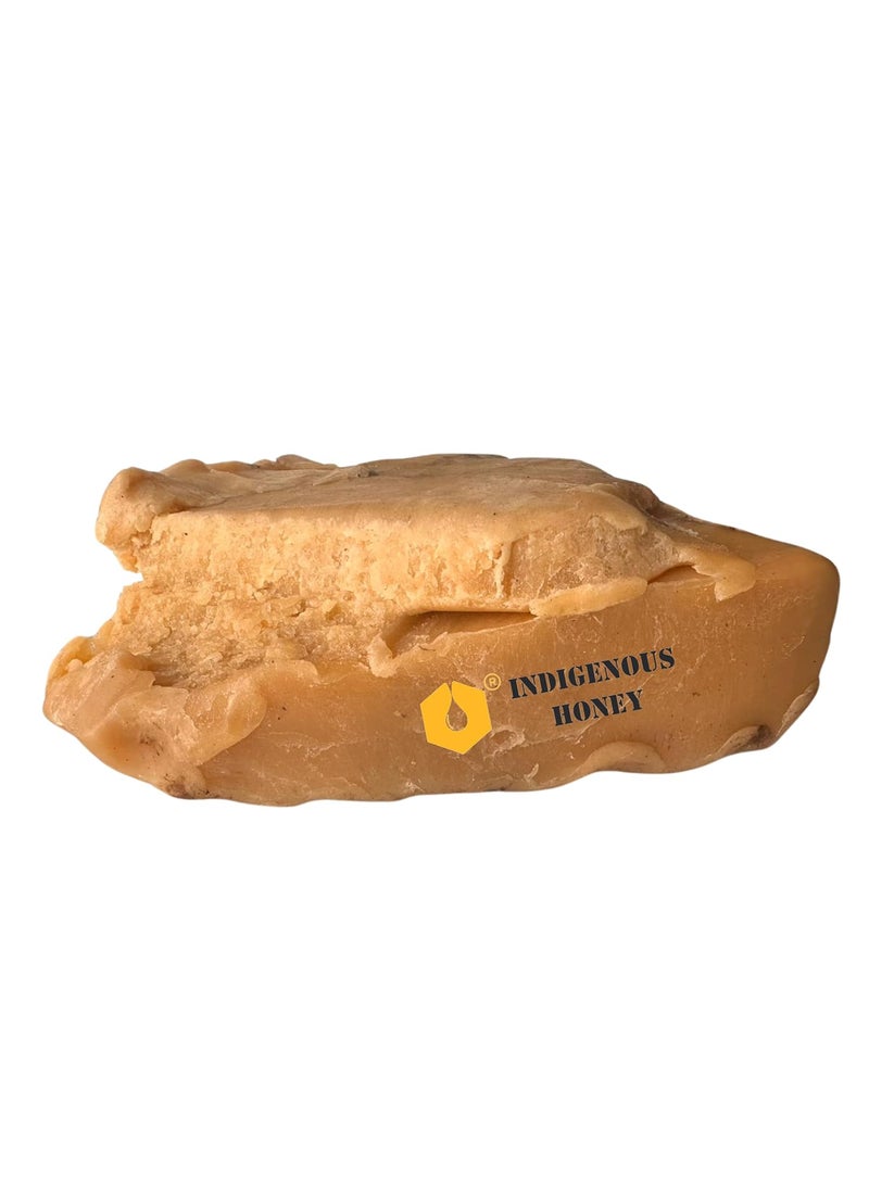 INDIGENOUS HONEY Beeswax Organic Natural and Pure for Making Lip Balm Wrap Wood Polish and Cosmetics 500 g 1 Piece