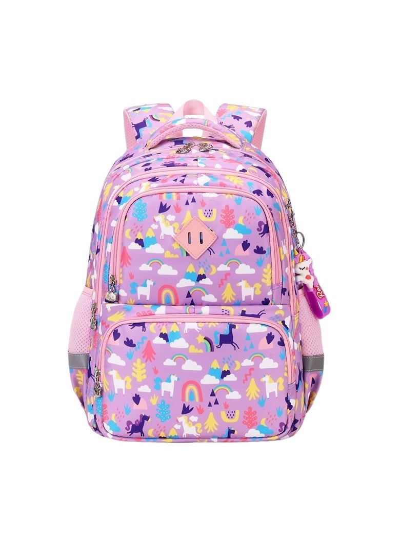Personalized Printed Student Backpack 3-6 Grade Digital Printed Pattern Lightening Student Backpack Large Capacity 32.5*43*14.5CM