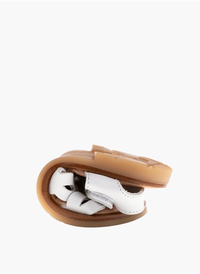 Girls Strap Sandals With Hook And Loop Closure