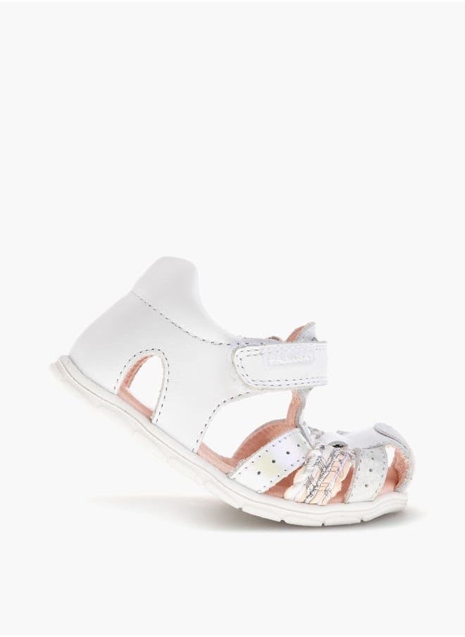 Girls' Strap Sandals with Hook and Loop Closure