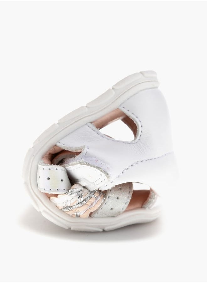 Girls' Strap Sandals with Hook and Loop Closure