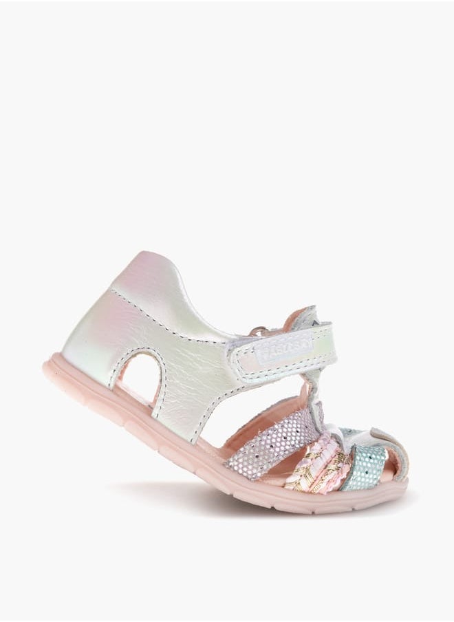 Girls' Strap Sandals with Hook and Loop Closure