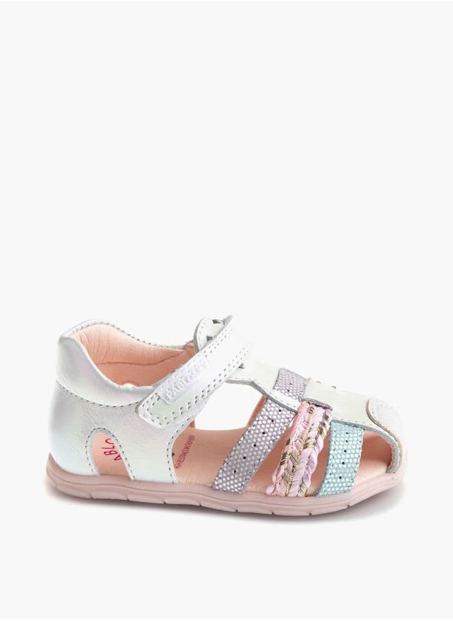Girls' Strap Sandals with Hook and Loop Closure
