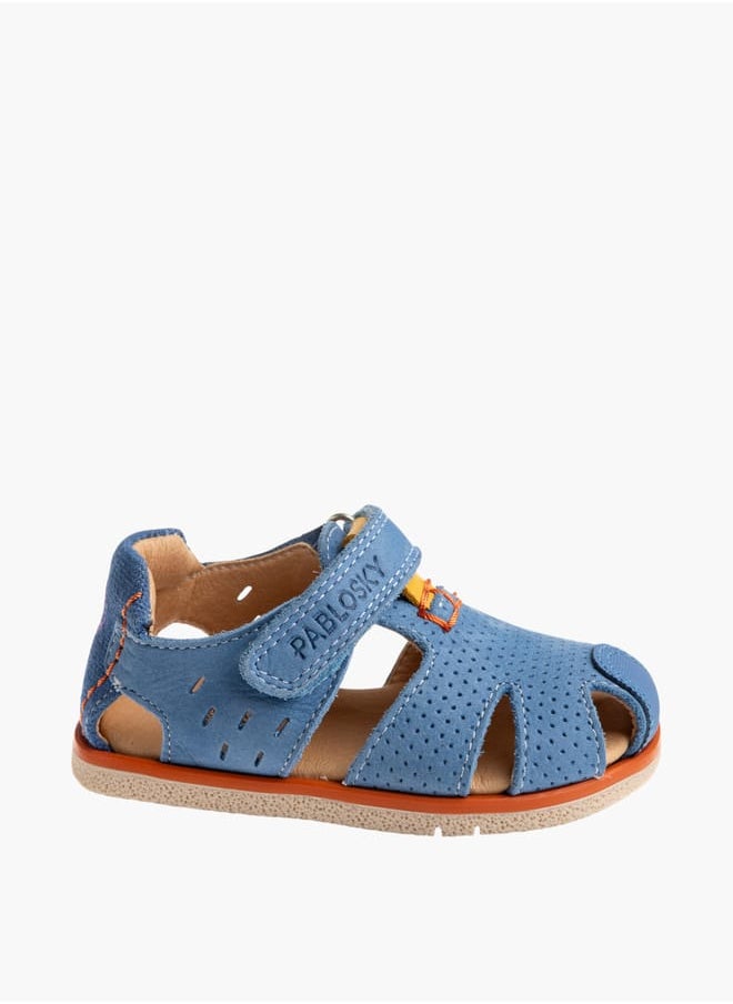 Boys Strap Sandals With Hook And Loop Closure