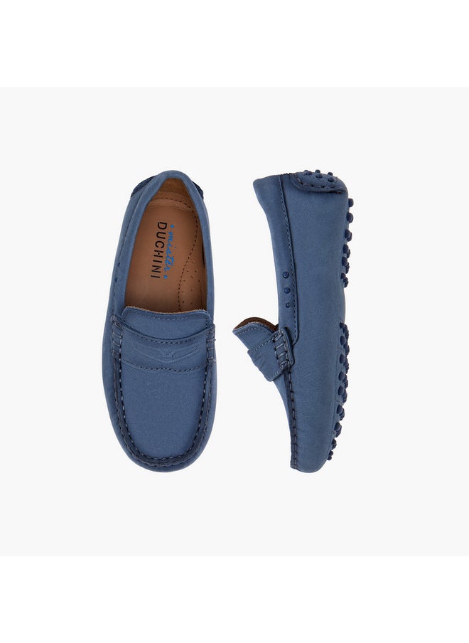 Boys Solid Slip-On Mocassin