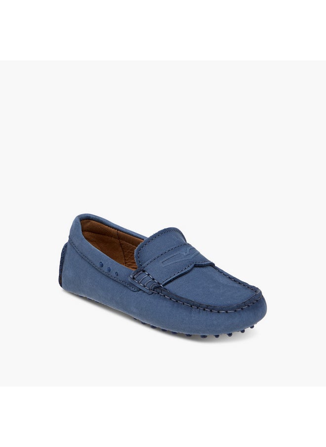 Boys Solid Slip-On Mocassin