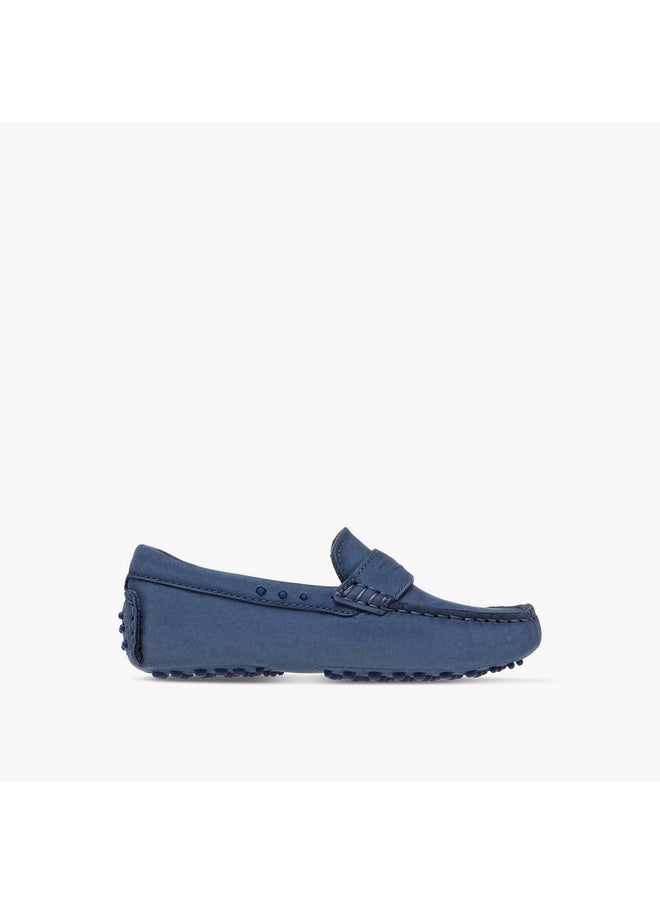 Boys Solid Slip-On Mocassin