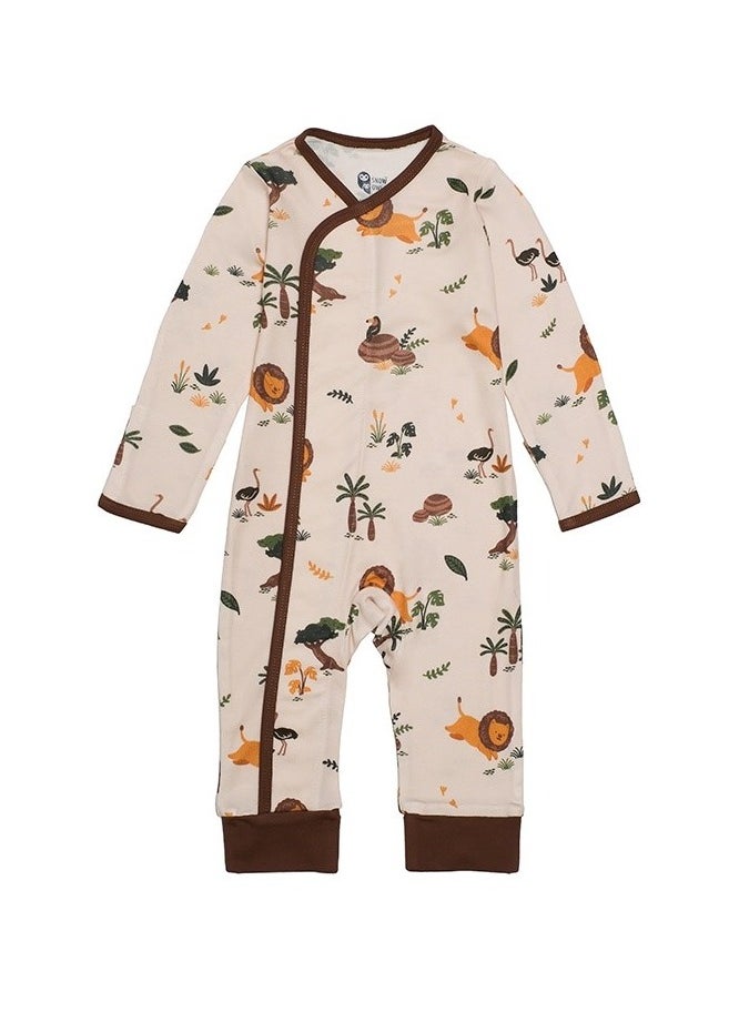 Snow Owl Baby Romper Suit - 9 Patterns Selection (0-3 / 3-6 Months) - Lion Jungle, 3 - 6 Months