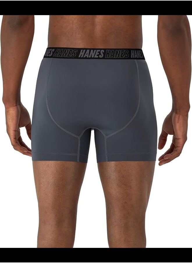MNSBB3 Boxer Brief Mens Hanes P3 MRL Moves Nylon Spandex