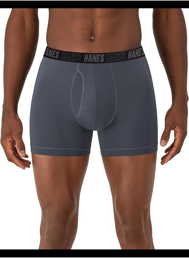MNSBB3 Boxer Brief Mens Hanes P3 MRL Moves Nylon Spandex