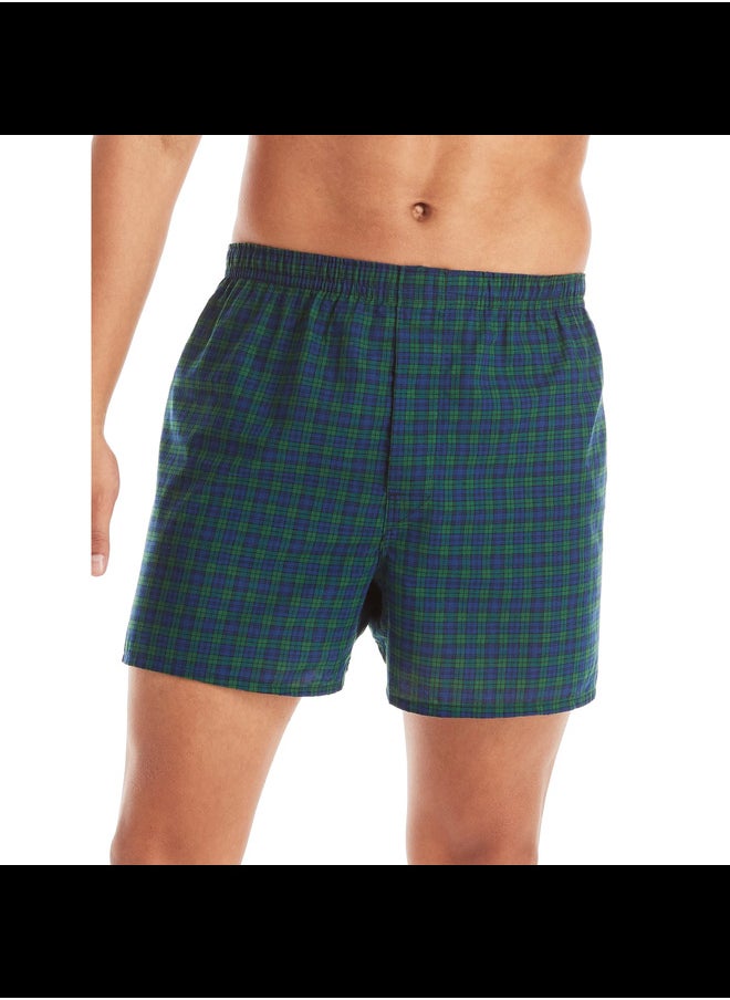 Boxer Mens Hanes P3 Tartan WM Footprint 833P3