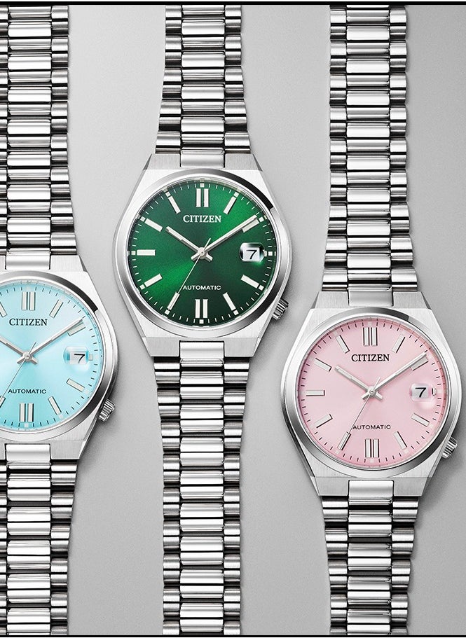 Citizen Tsuyosa 37mm NJ0200-50Z Stainless Steel Automatic Watch Pastel Pink Sunray Dial and Sapphire Crystal​ 2025-Release