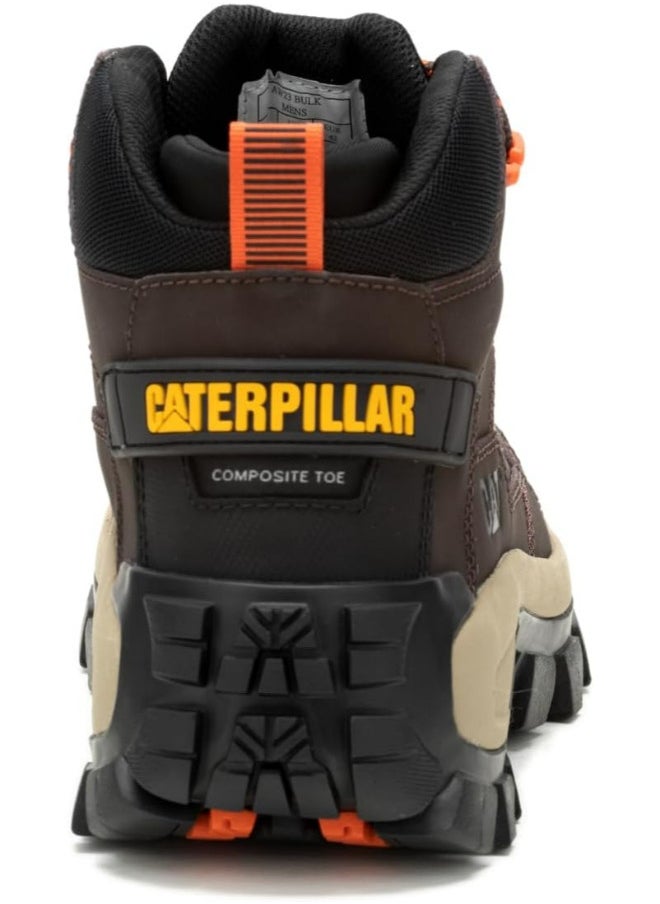 020-1375 Caterpillar Men Casual  Boots  Invader Mid 91663 Dark Brown