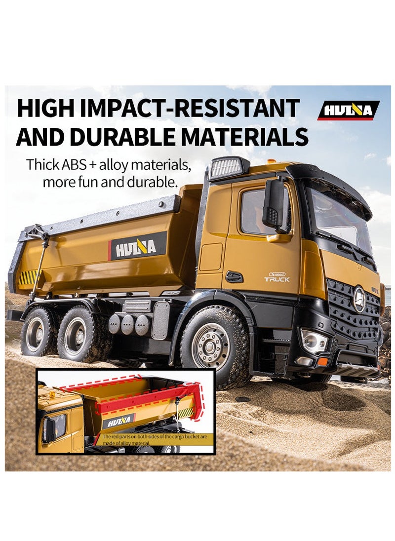 Huina 1582 1:14 All Metal Heavy Duty Dump Truck Toy (2025 Model)