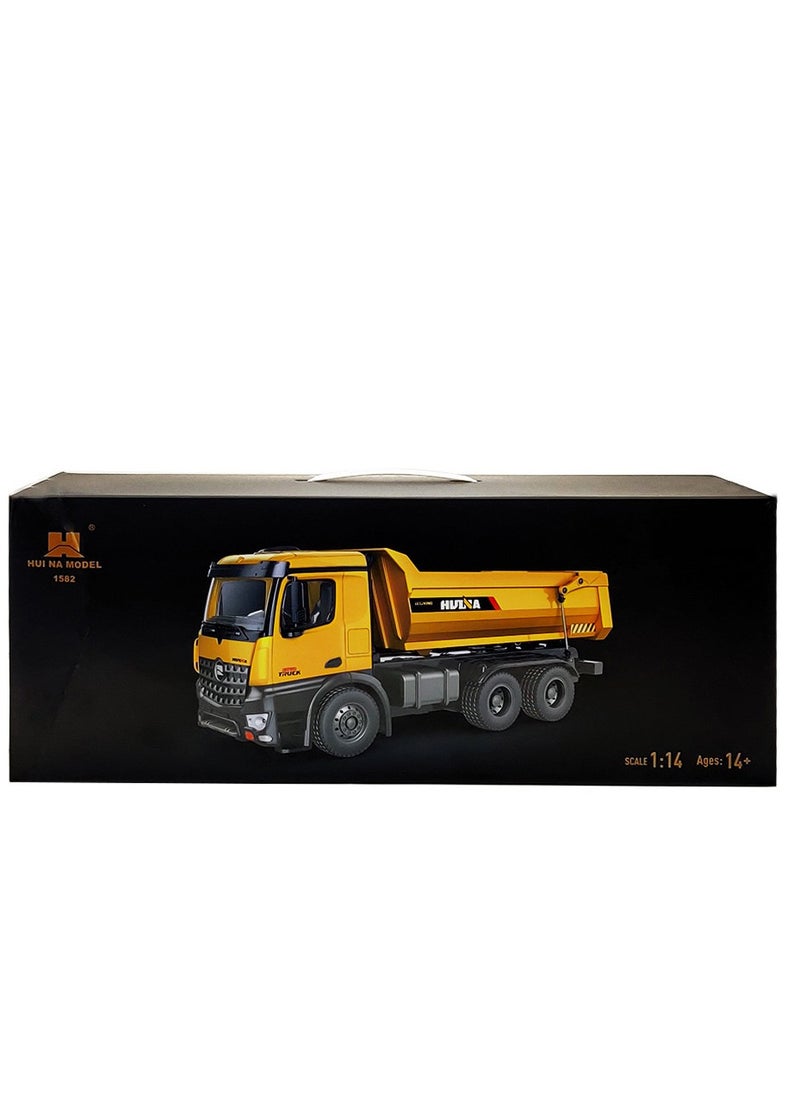 Huina 1582 1:14 All Metal Heavy Duty Dump Truck Toy (2025 Model)