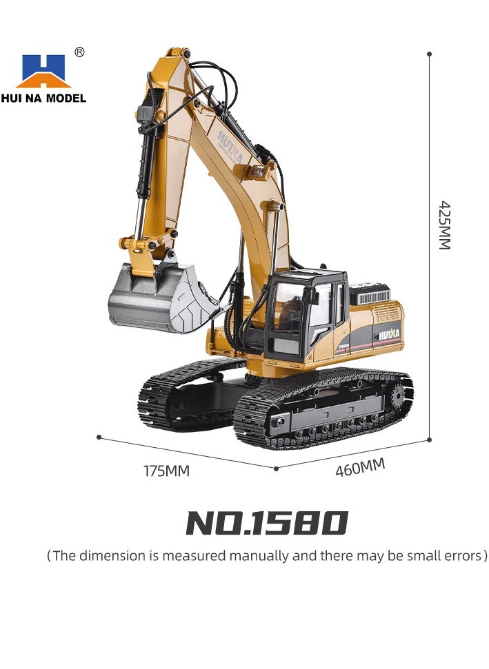 Huina 1580 RC Fully Metal Excavator (V4) (2025 Model)