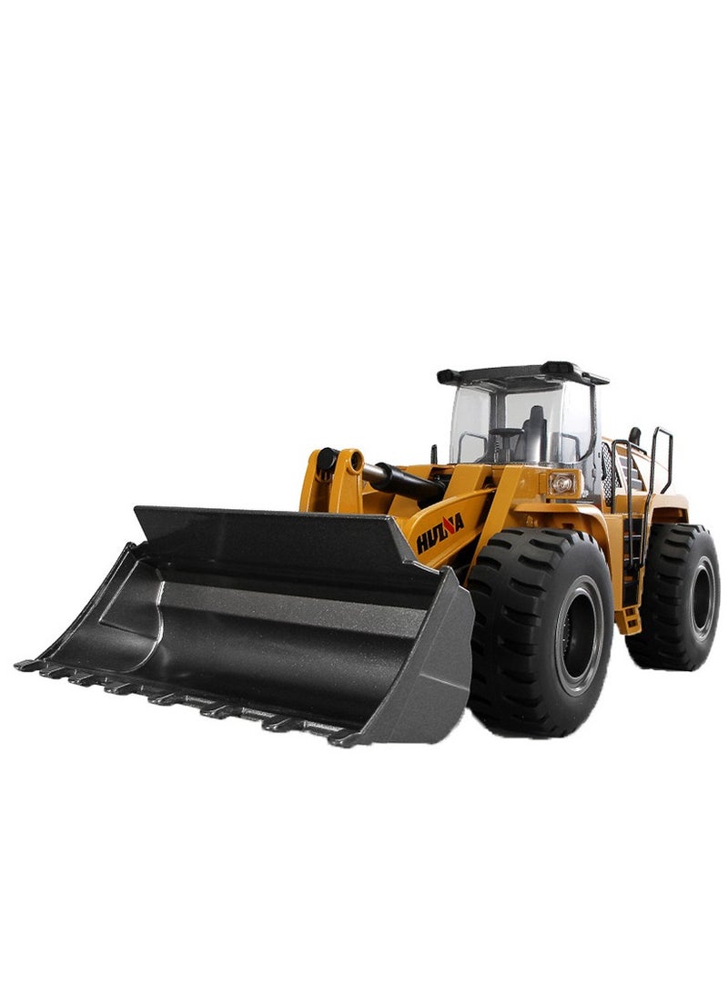 1/14 RC Wheel Loader 10 Channel Remote Control Front Loader Construction Tractor 2.4GHz Metal Bulldozer Toy