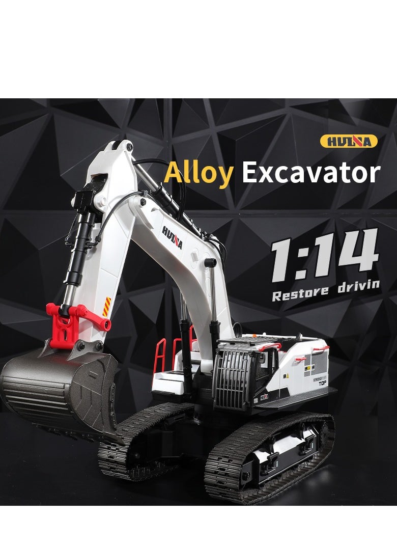 TOUCAN RC HOBBY 1/14 HUINA RC Metal Excavator Model 1594 Radio Light Battery 22CH Sound