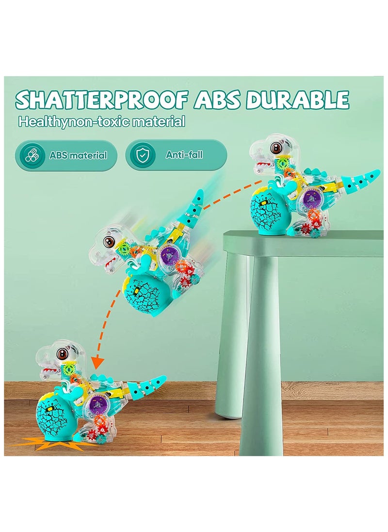 BrainGiggles Musical Dinosaur Toy Moving Gears with Flashing Lights for Kids