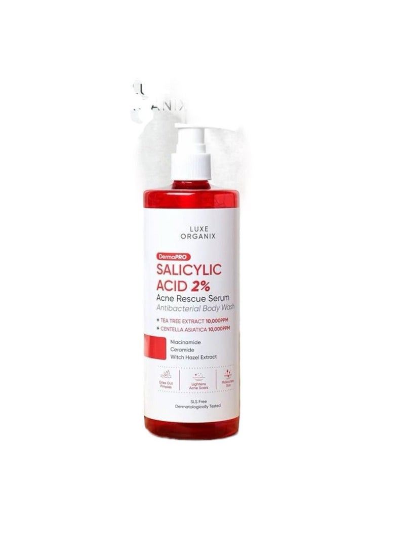 Salicylic acid 2% acne rescue serum antibacterial body wash