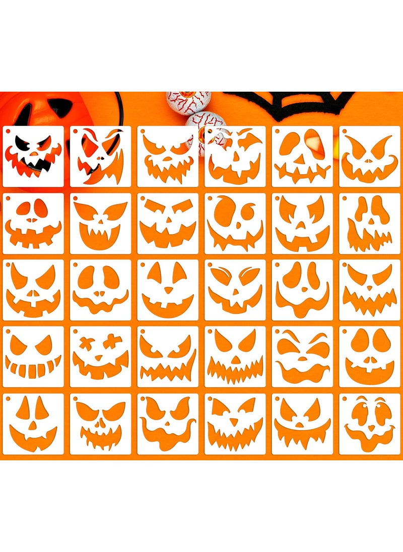 Halloween Pumpkin Face Stencils 0730P3IN