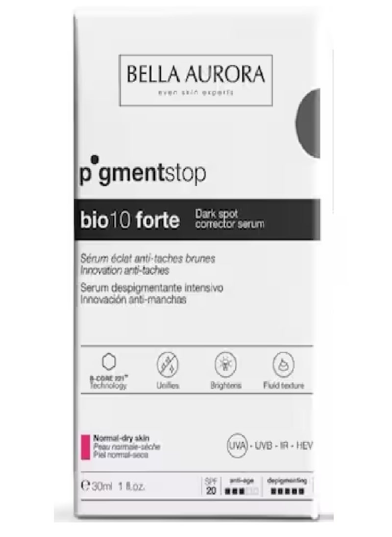 BELLA AURORA PIGMENTSTOP MBIOFORTE DARK SPOT SERUM NON-DRY 30ML
