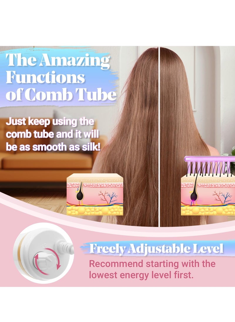 High Frequency Facial Machine - Portable Handheld High Frequency Wand with 6 Pcs Violet Tubes for Face Home Use Device