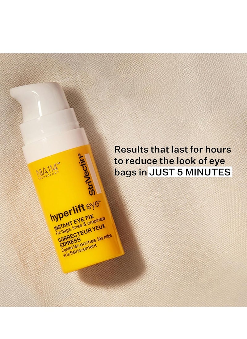 StriVectin Tighten & Lift Hyperlift Eye Cream Instant Eye Fix, Tightening Treatment for Bags, Lines and Crepiness, 0.34 Fl Oz,(Pack of 1)